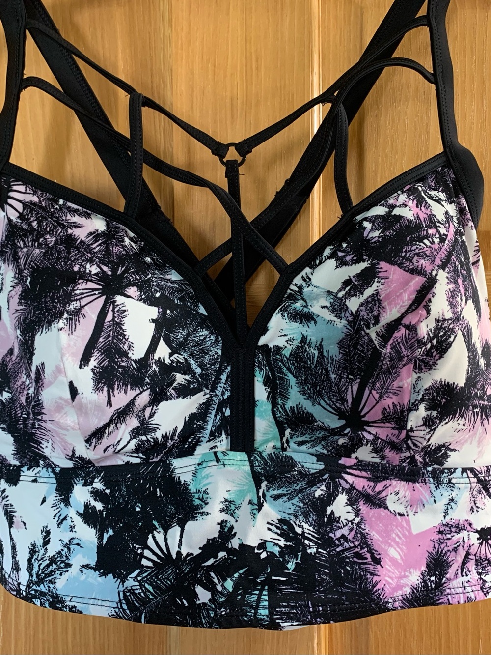 Plus sized women’s cage bikini top